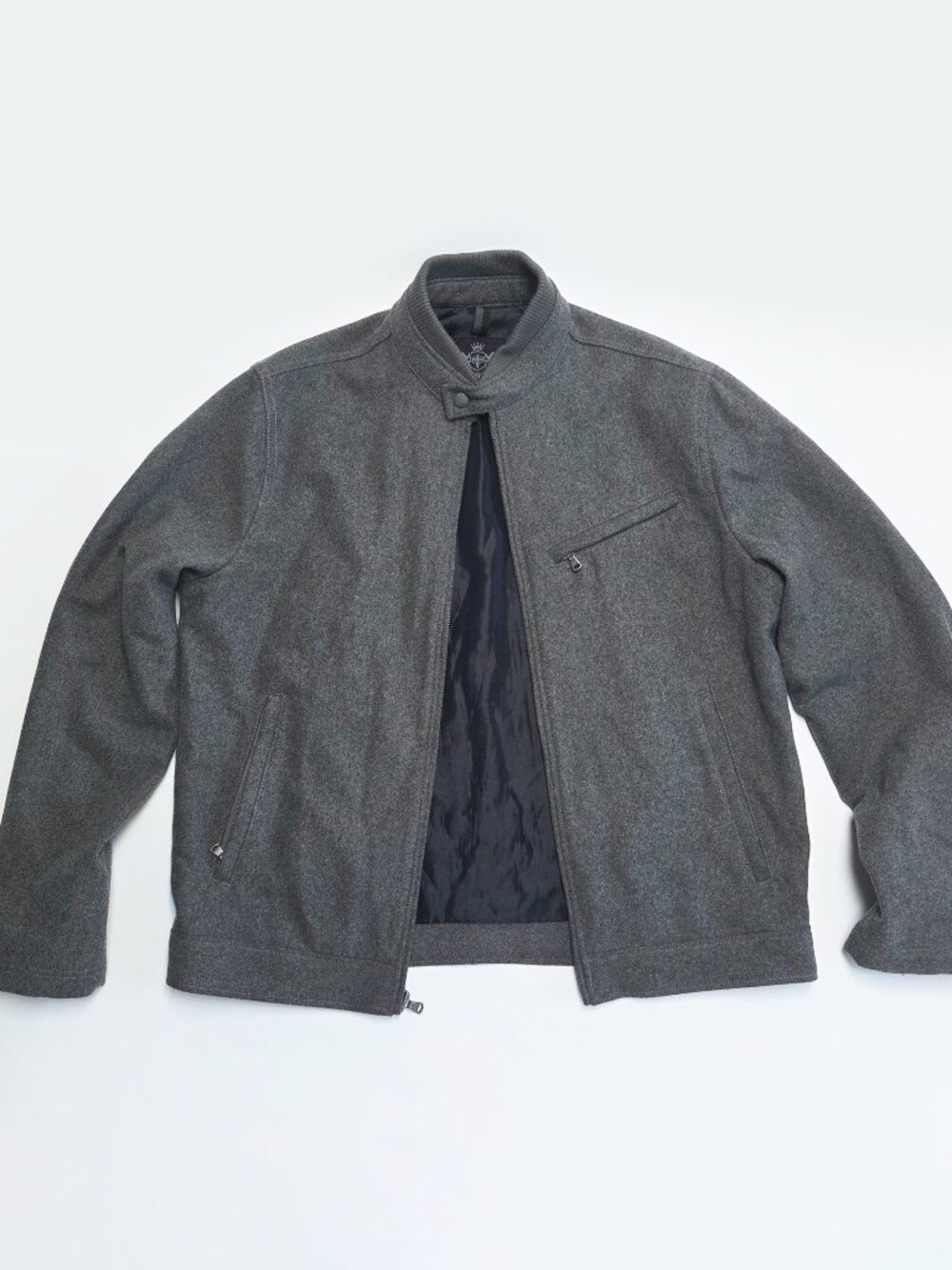 Express  |  Men's Wool Blend Full-Zip Military Jacket - Grey